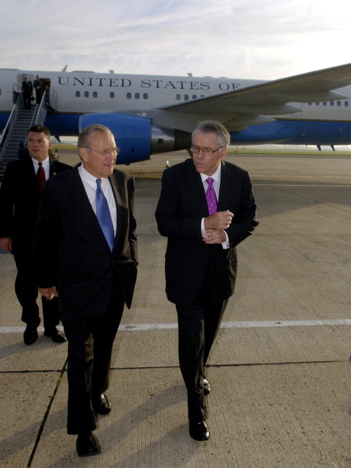 Donald Rumsfeld and Robert Tuttle
