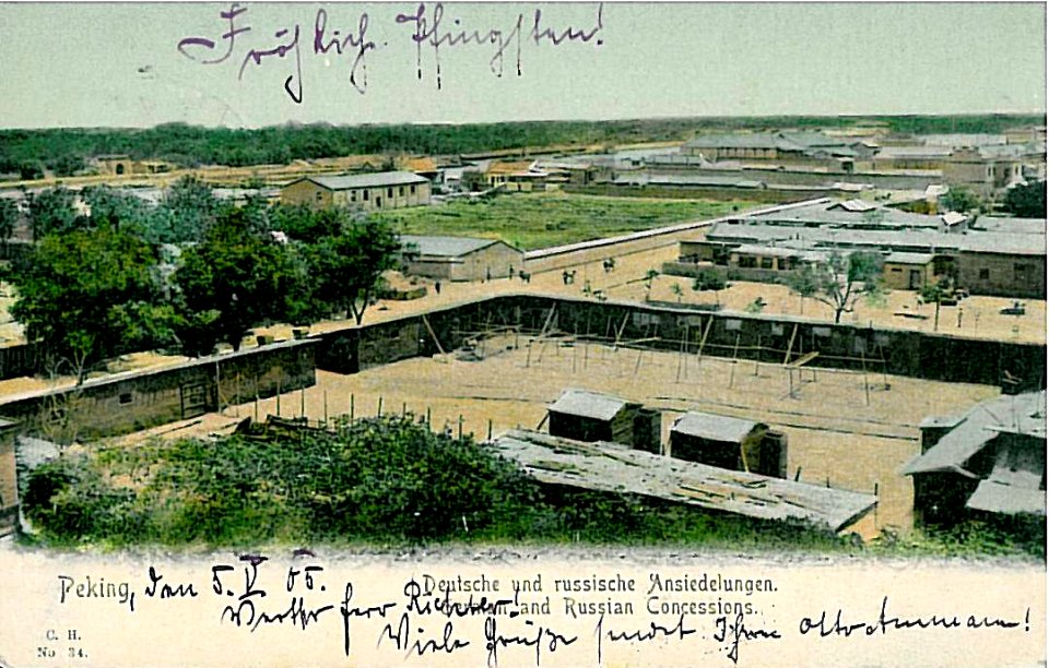Deutsche und russische Ansiedlungen Peking 1905