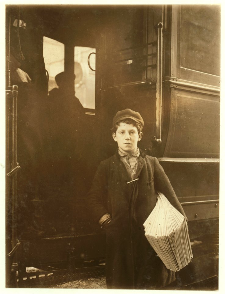 Donato Dandrea, 231 W. Genesee St. Said he was 14 years old, but if so is undersized. Does not go to school. Sells all day and in the evening, on cars, at corner on Main St., (See Nos. 1215, LOC nclc.03399