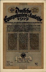 Deutsche Sparprämien-Anleihe 1919