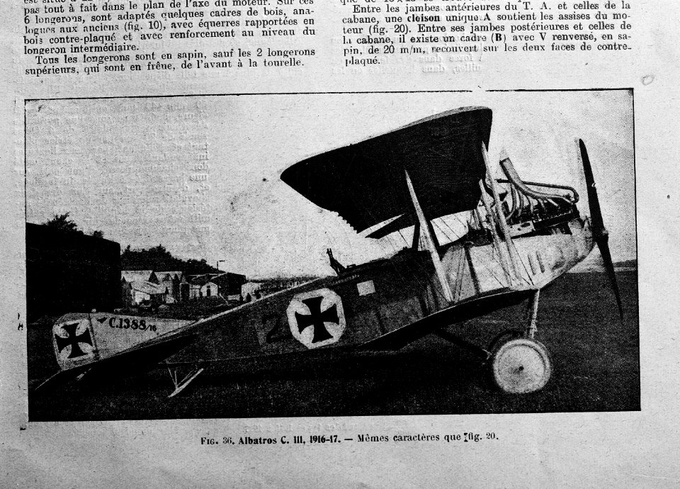 Deutscher Albatros C.III Doppeldecker - CH-BAR - 3241648