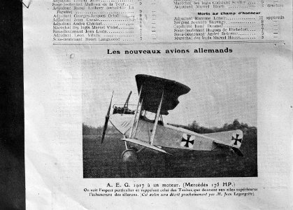Deutscher Doppeldecker A.E.G. - CH-BAR - 3241655