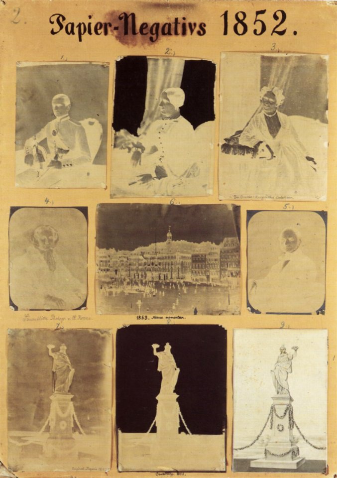 Deutscher Photograph um 1852 - Lehrtafel Nr. 2 zum kalotypischen Negativ. Aufnahmen - Dresden (Zeno Fotografie)