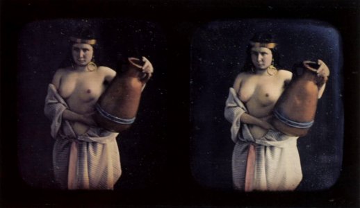 Deutscher Photograph um 1855 - Akt-Stereodaguerreotypien (23) (Zeno Fotografie)