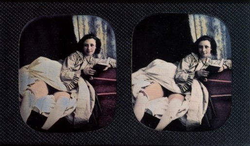 Deutscher Photograph um 1855 - Akt-Stereodaguerreotypien (5) (Zeno Fotografie)