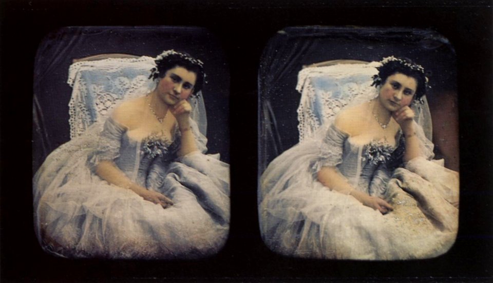 Deutscher Photograph um 1855 - Akt-Stereodaguerreotypien (24) (Zeno Fotografie)