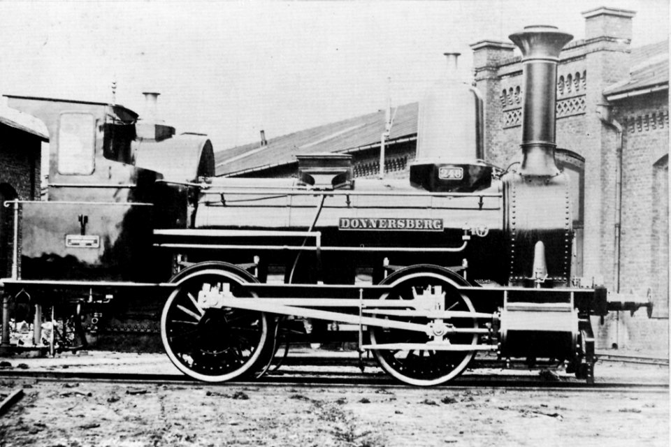 Deutscher Photograph um 1870 - Lokomotive »Donnersberg« (Zeno Fotografie)