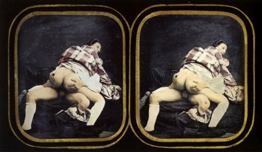 Deutscher Photograph um 1855 - Akt-Stereodaguerreotypien (15) (Zeno Fotografie)
