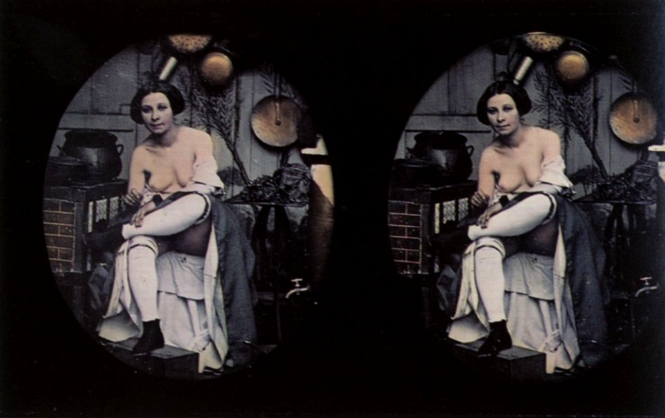 Deutscher Photograph um 1855 - Akt-Stereodaguerreotypien (8) (Zeno Fotografie)