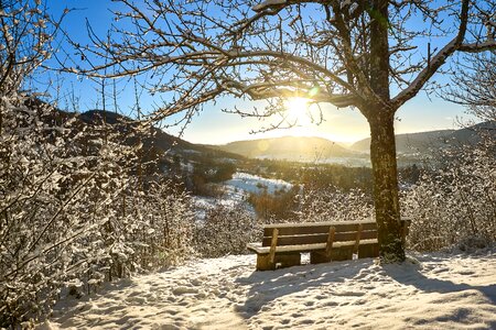 Winter sky snow photo