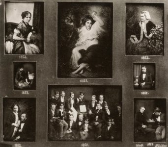Deutscher Photograph - Daguerreotypientableau Nr. 3 mit Aufnahmen aus den Jahren 1851-1852 (Zeno Fotografie)