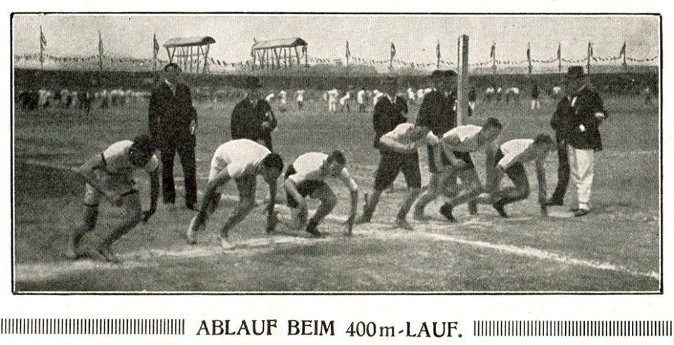 Deutsches Turnfest 1913 Start 400-Meter-Lauf