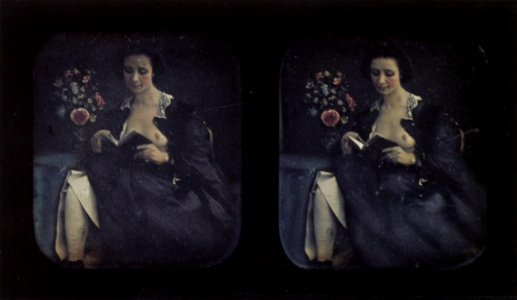 Deutscher Photograph um 1855 - Akt-Stereodaguerreotypien (3) (Zeno Fotografie)