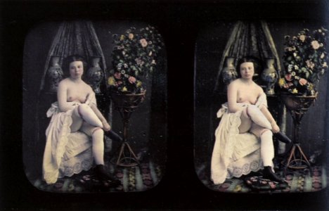 Deutscher Photograph um 1855 - Akt-Stereodaguerreotypien (7) (Zeno Fotografie)