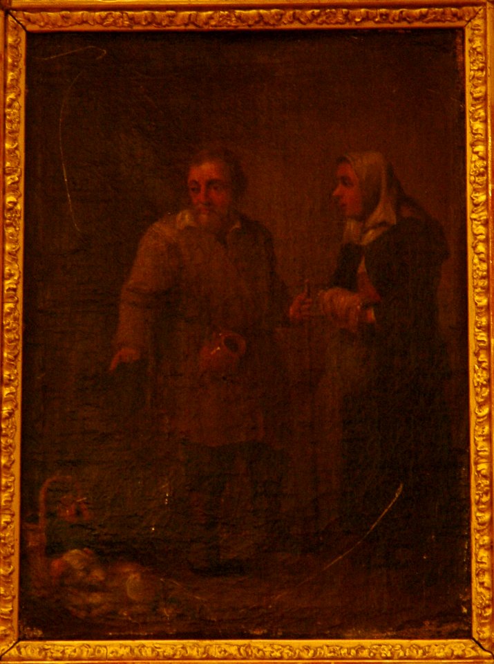 Deux personnes et un chien