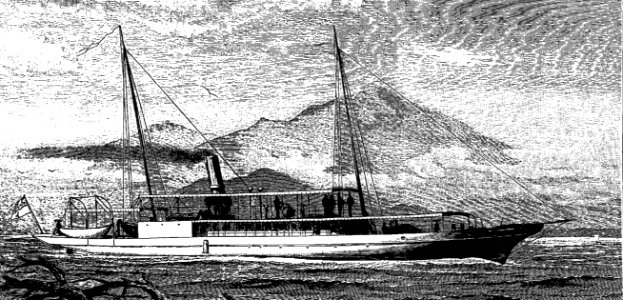 Deutscher Regierungsdampfer NACHTIGAL Baujahr 1885 Kiel Germaniawerft 1886 bis 1895 in Kamerun umbenannt in KAMERUN 1897 Westafrikanische Station 1901 verkauft
