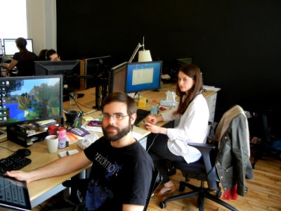 Developers working on the “Talk. They Hear You.” mobile app. (14626223801)