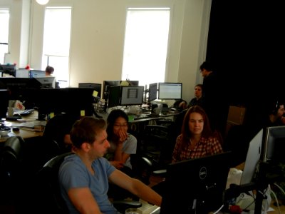 Developers working on the “Talk. They Hear You.” mobile app. (14626224101)
