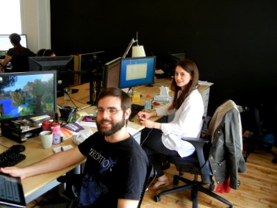 Developers working on the “Talk. They Hear You.” mobile app. (14626222831)