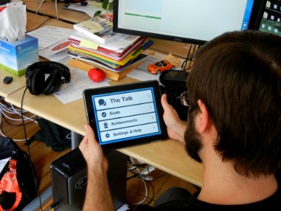 Developers working on the “Talk. They Hear You.” mobile app. (14649389233)