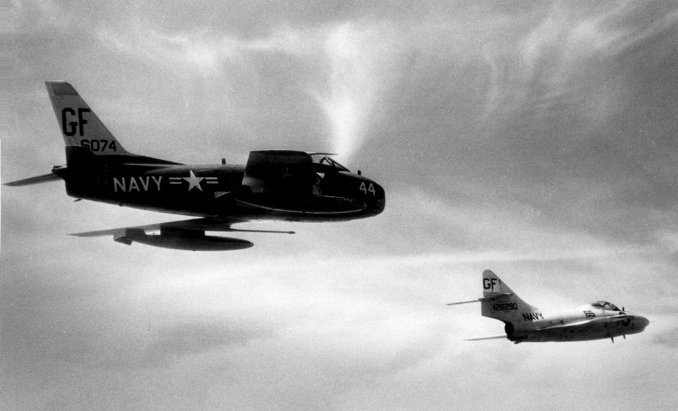 DF-1C with QF-9G drone off NS Roosevelt Roads 1963