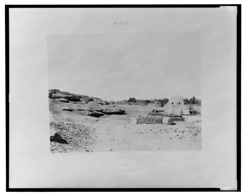 Deîr - village et tombeau - FT (monogram) Félix Teynard. LCCN2001695382