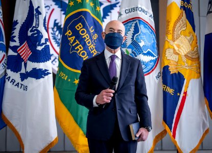 DHS Secretary Alejandro Mayorkas Arrival Ceremony (50914841437)
