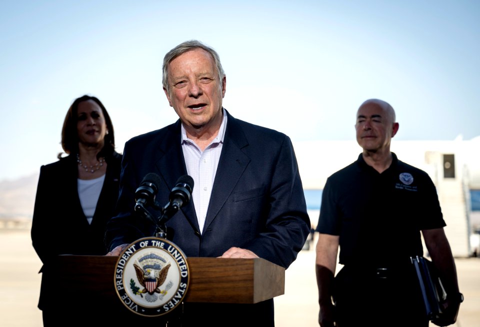 DHS Secretary Alejandro Mayorkas and Vice President Harris Hold a Press Conference
