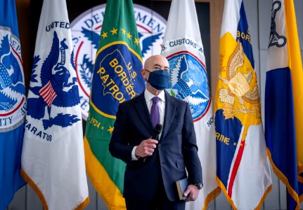 DHS Secretary Alejandro Mayorkas Arrival Ceremony (50914714591)