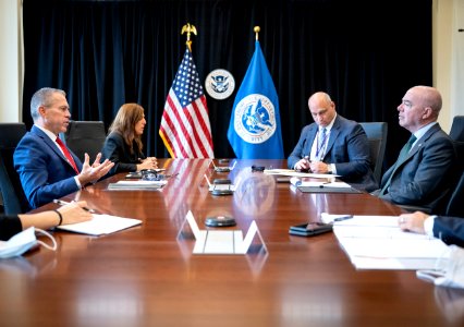 DHS Secretary Alejandro Mayorkas Meets With Israeli Ambassador 05