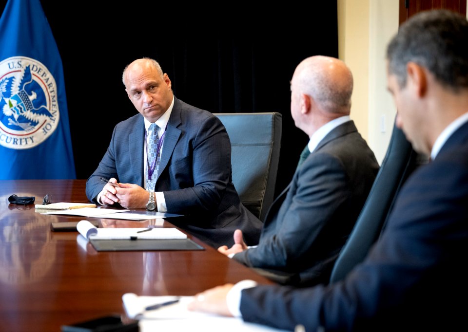 DHS Secretary Alejandro Mayorkas Meets With Israeli Ambassador 09