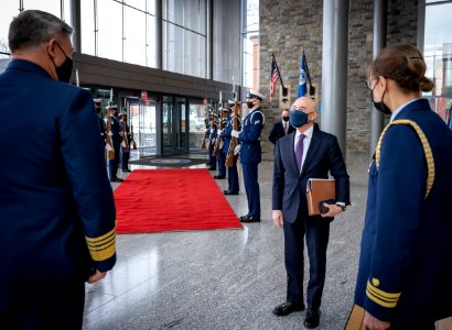 DHS Secretary Alejandro Mayorkas Arrival Ceremony (50914027773)