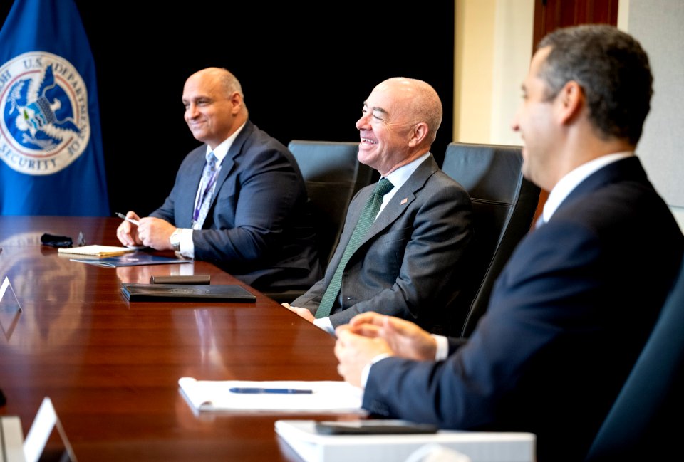 DHS Secretary Alejandro Mayorkas Meets With Israeli Ambassador 13