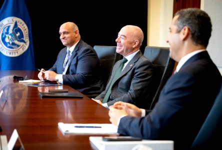 DHS Secretary Alejandro Mayorkas Meets With Israeli Ambassador 13