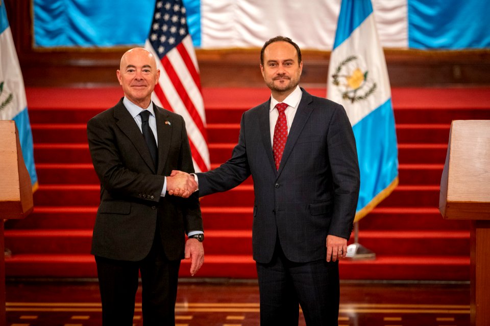 DHS Secretary Alejandro Mayorkas Meets with Guatemala President Giammattei