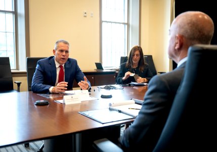 DHS Secretary Alejandro Mayorkas Meets With Israeli Ambassador 04