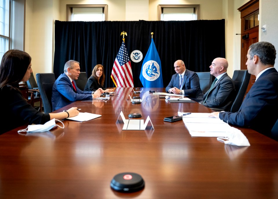 DHS Secretary Alejandro Mayorkas Meets With Israeli Ambassador 08