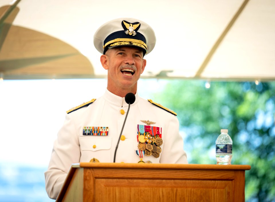 DHS Secretary Alejandro Mayorkas Attends Retirement Ceremony for Admiral Charles Ray