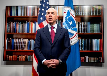 DHS Secretary Alejandro Mayorkas Records an Employee Message (50914742076)