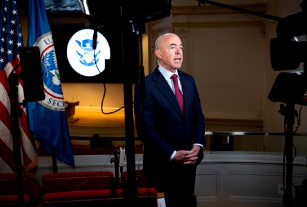 DHS Secretary Alejandro Mayorkas Interview with CNN (50914733746) photo