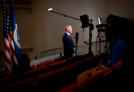 DHS Secretary Alejandro Mayorkas Interview with CNN (50914860322) photo