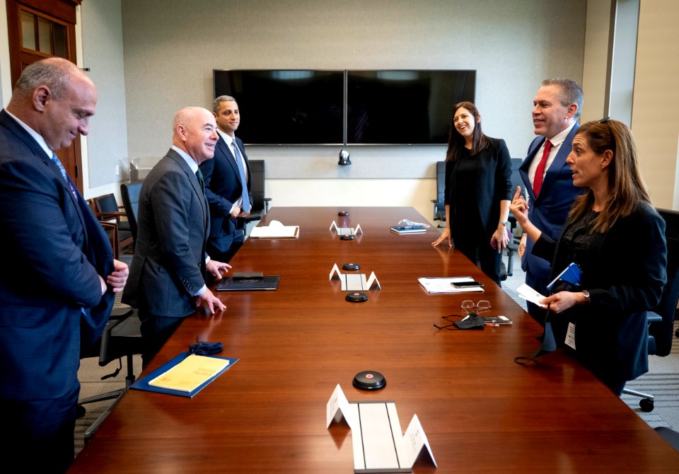DHS Secretary Alejandro Mayorkas Meets With Israeli Ambassador 03