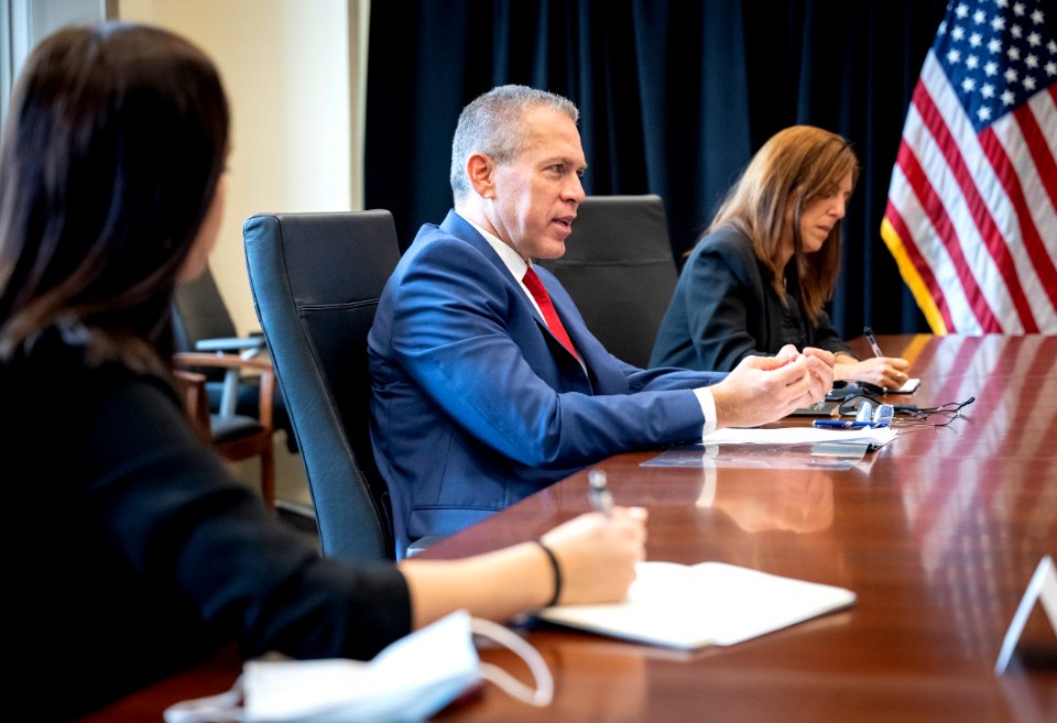 DHS Secretary Alejandro Mayorkas Meets With Israeli Ambassador 06