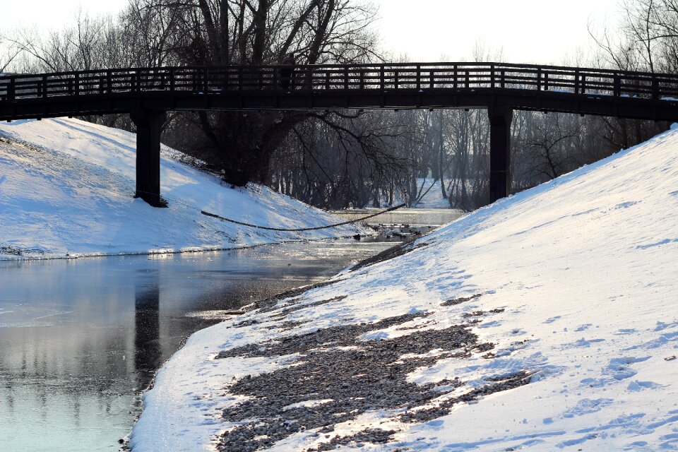 Frozen cold frost