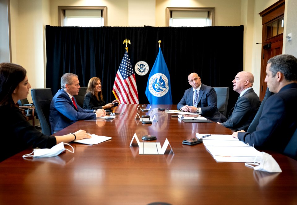 DHS Secretary Alejandro Mayorkas Meets With Israeli Ambassador 11