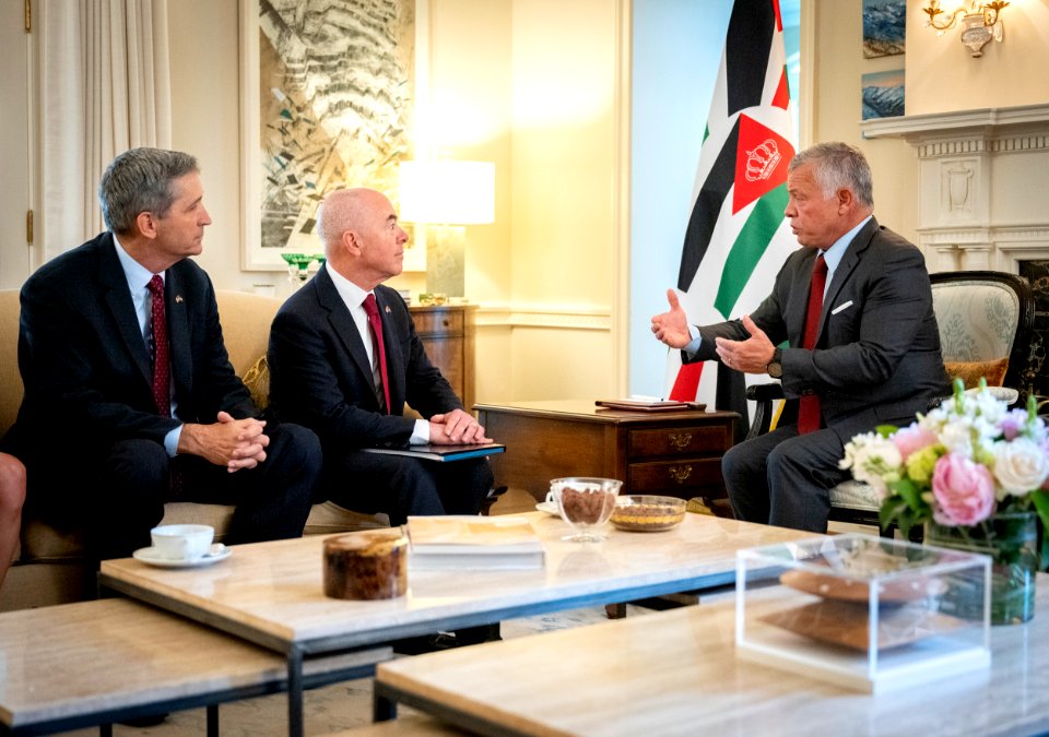 DHS Secretary Alejandro Mayorkas Meets with King Abdullah (51324295806)
