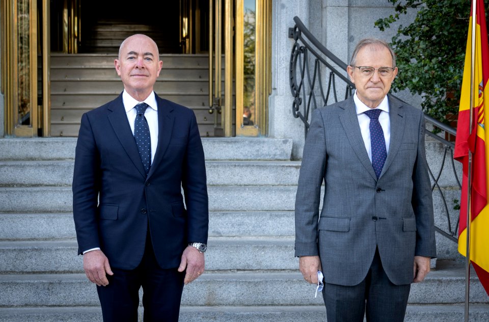 DHS Secretary Alejandro Mayorkas Meets with Miguel Ángel Ballesteros