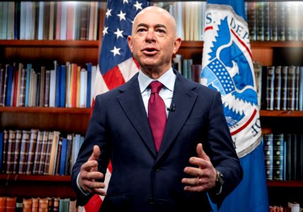 DHS Secretary Alejandro Mayorkas Records an Employee Message (50914054818)