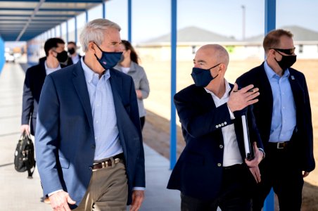 DHS Secretary Alejandro Mayorkas Tours CHS Trail House