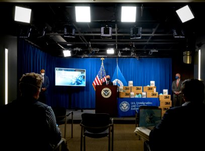 DHS Secretary Mayorkas Press Conference on Counterfeit N95 Masks (50955480833)